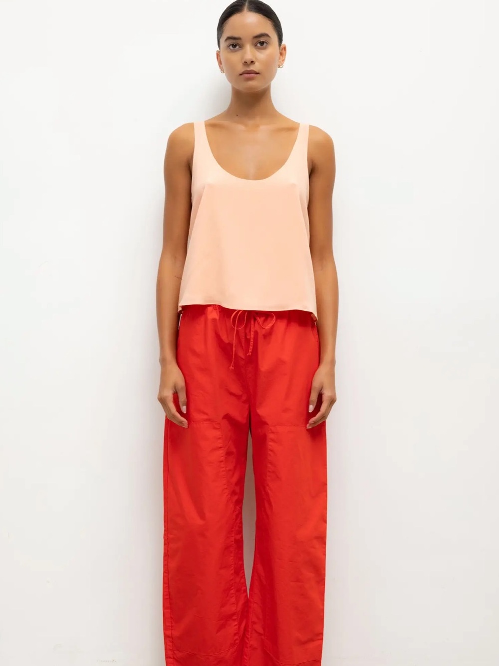 Leset Kyoto Carpenter Pant Color: Cerise